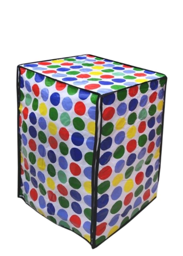 PVC Printed Font loading Machine Covers Dimensions (25"*23.5"*33") and Capacity (320) Liters - 320 Liter, Green, PVC, Pack of 1